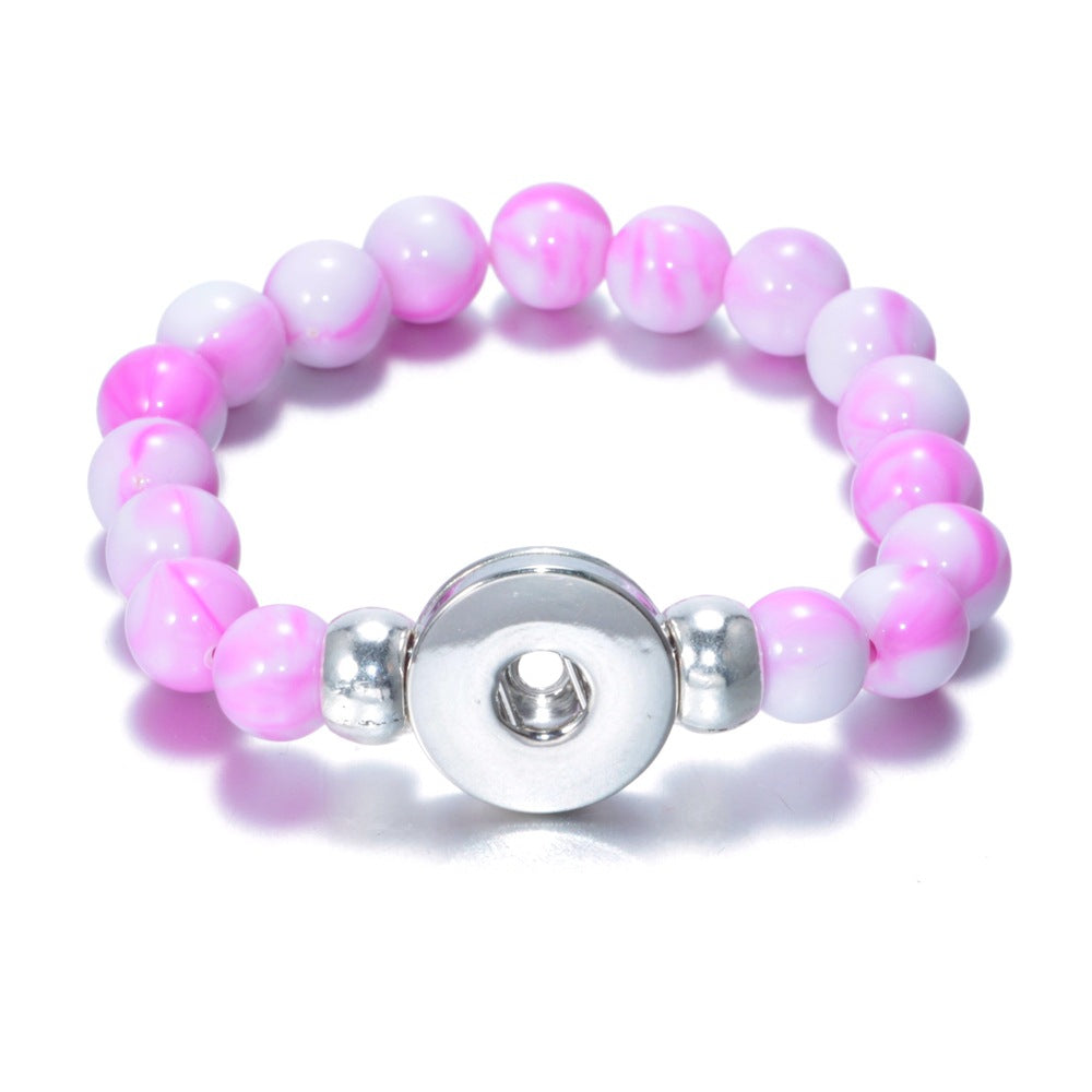 Wholesale 10pcs Noosa snap button DIY beaded bracelet